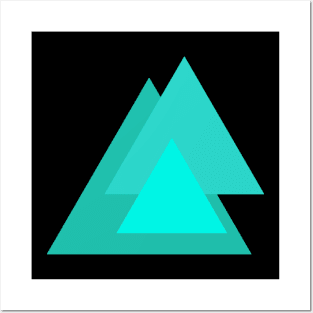 Abstract Triangles Posters and Art